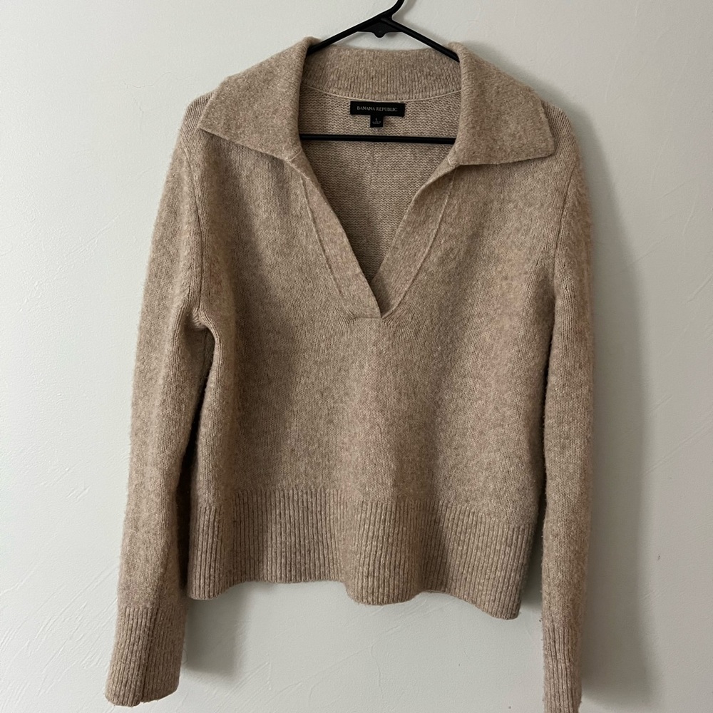 Wool Banana Republic Collared Sweater